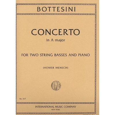 Bottesini - Concerto in La Maggiore per 2 C.Bassi e Piano