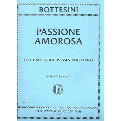 Bottesini - Passione Amorosa per 2 C.Bassi e Piano