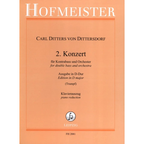 Dittersdorf - Concerto n.2 in Re Maggiore per C.Basso e Piano