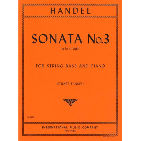 Handel - Sonata n.3 in Sol Maggiore per C.Basso e Piano