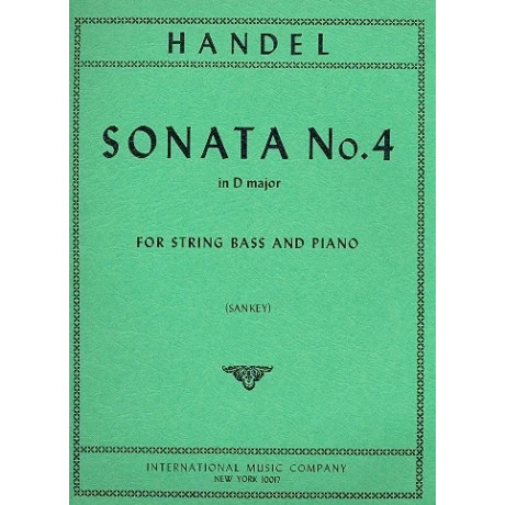 Handel - Sonata n.4 in Re Maggiore per C.Basso e Piano