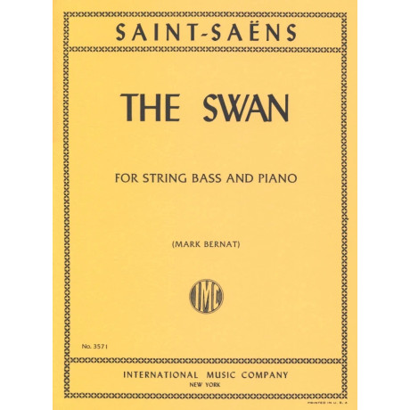 Saint-Saens - Il Cigno per C.Basso e Piano
