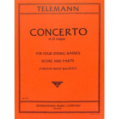 Telemann - Concerto in Re Maggiore per 4 C.Bassi