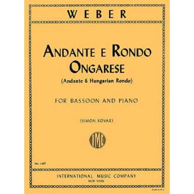 Weber - Andante e Rondò Ungherese per Fagotto e Piano