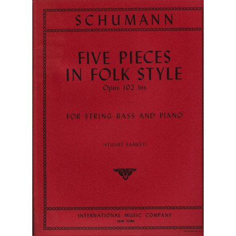 Schumann - 5 Pezzi in Stile Folk Op.102 bis per C.Basso e Piano