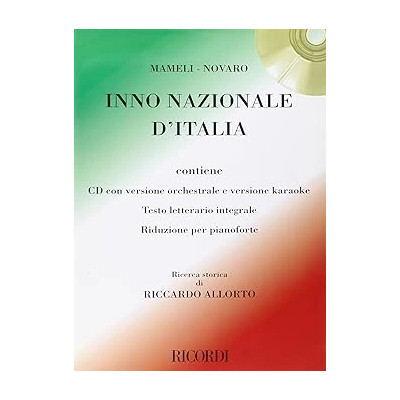 Novaro - Inno di Mameli per Pianoforte con Parole con CD Novaro - Inno di Mameli per Pianoforte con Parole con CD