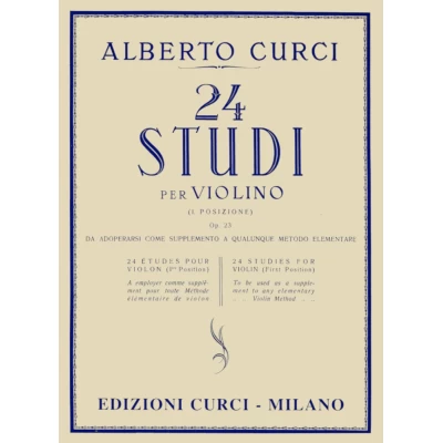 Alberto Curci - 24 Studi per violino op. 23