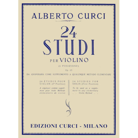 Curci - 24 Studies for Violin Op. 23