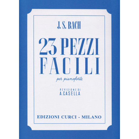 Bach - 23 Pezzi Facili Per Pianoforte