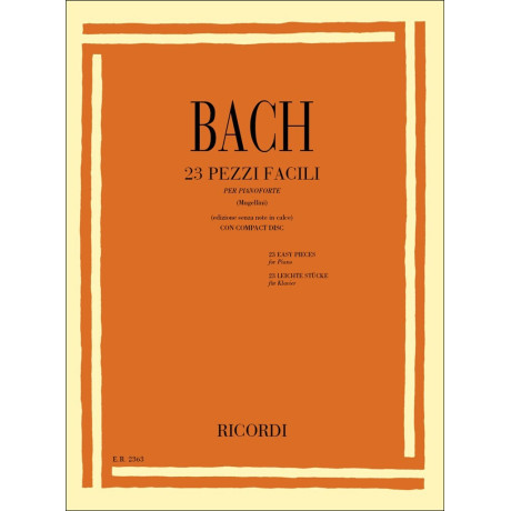 Bach - 23 Pezzi Facili Per Pianoforte