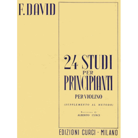 Ferdinand David - 24 Violin studies for beginners Op. 44