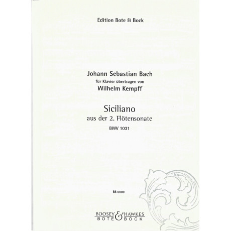 Bach - Siciliano BWV 1031 Per Pianoforte