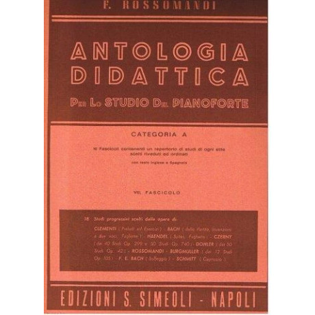 Rossomandi - Antologia didattica - Cat. A Fasc.  8