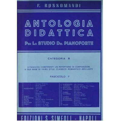 Rossomandi - Antologia didattica - Cat. B Fasc.  1