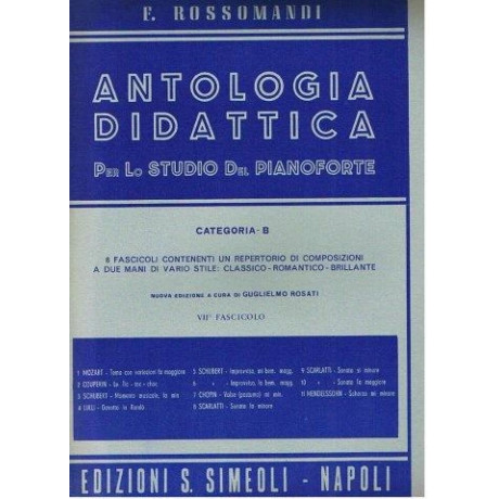 Rossomandi - Antologia didattica - Cat. B Fasc.  7