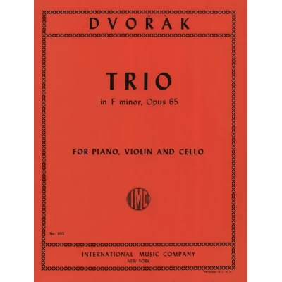 Dvorak - Trio in Fa Minore Op.65 per Violino Violoncello e Piano