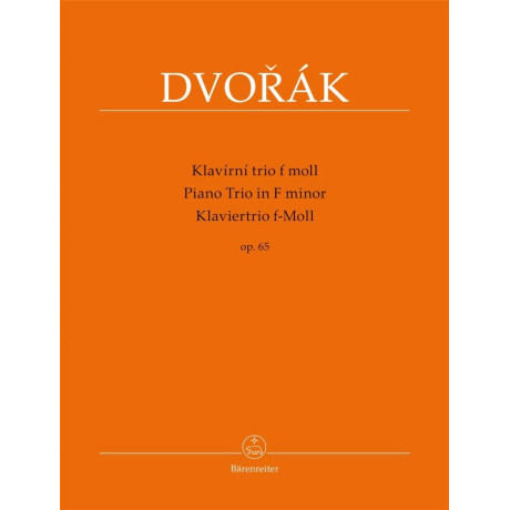 Dvorak - Trio in Fa Minore Op.65 per Violino Violoncello e Piano