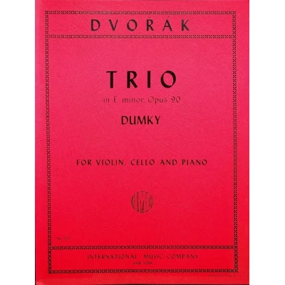 Dvorak - Trio in Mi Minore Op.90 Dumky per Violino Violoncello e Piano