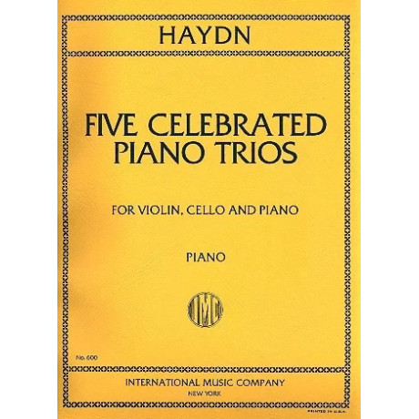 Haydn - 5 Trii Celebri per Violino Violoncello e Piano