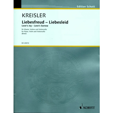 Kreisler - Love's Joy-Love's Sorrow per Violino Violoncello e Piano