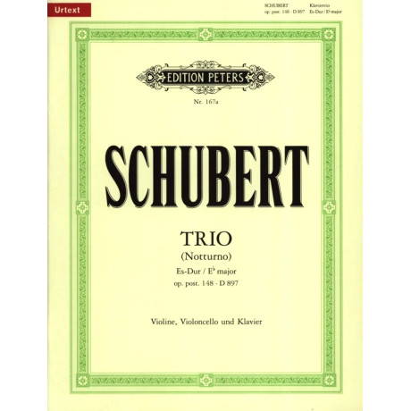 Schubert - Trio in Mi Maggiore Op. Post. 148 D 897 per Violino Violoncello e Piano