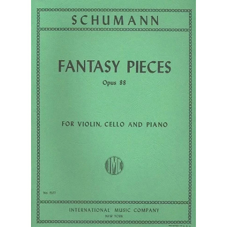 Schumann - Pezzi Fantastici OP.88 per  Violino Violoncello e Piano