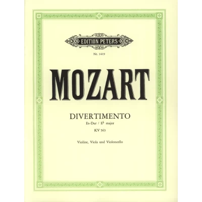 Mozart - Divertimento in Mib Maggiore KV 563 per Violino Viola e Violoncello