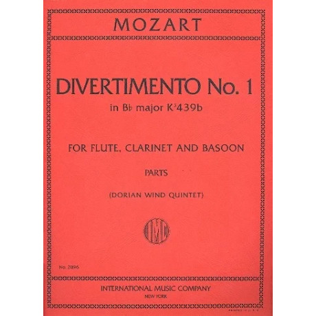 Mozart - Divertimento n.1 per Flauto Clarinetto e Fagotto