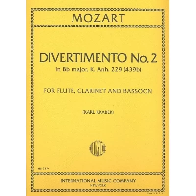 Mozart - Divertimento n.2 per Flauto Clarinetto e Fagotto