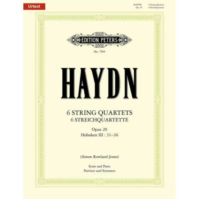 Haydn - 6 Quartetti per Archi Op.20 Hob.3 : 31-36