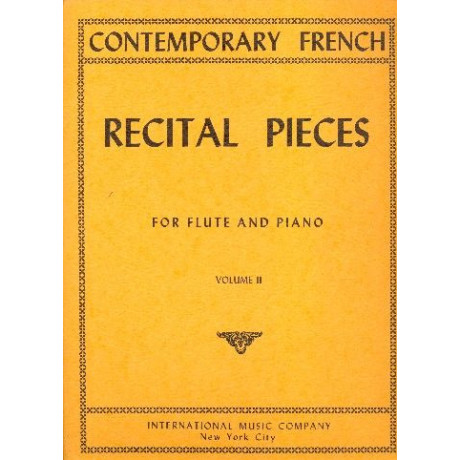Pezzi del XX Secolo Francese Per Flauto e Pianoforte Vol.2°