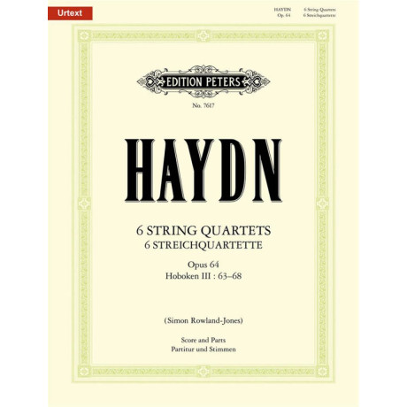 Haydn - 6 Quartetti per Archi Op.64 Hob.3 : 63-68