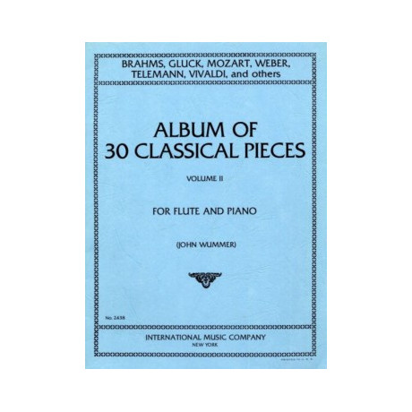 Album di 30 Pezzi Classici Per Flauto e Piano Vol.2°