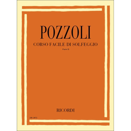 Ettore Pozzoli - Corso facile di solfeggio - Parte II