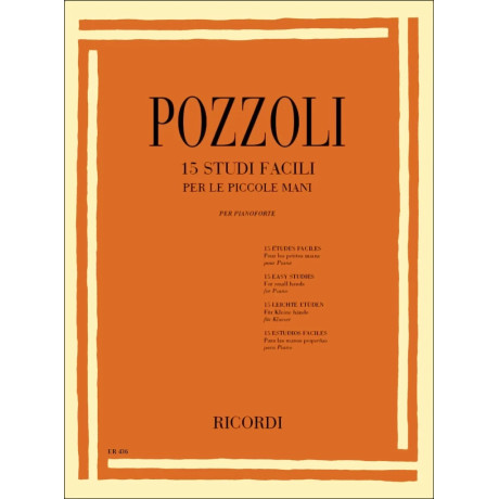 Ettore Pozzoli - 15 Studi facili per le piccole mani