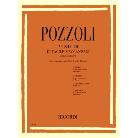 Ettore Pozzoli - 24 Studi di facile meccanismo per pianoforte