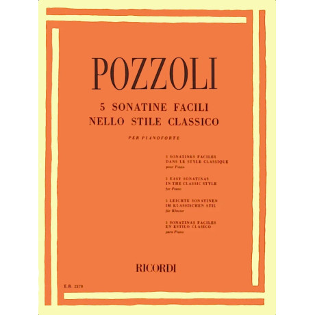 Ettore Pozzoli - 5 Sonatine facili nello stile classico