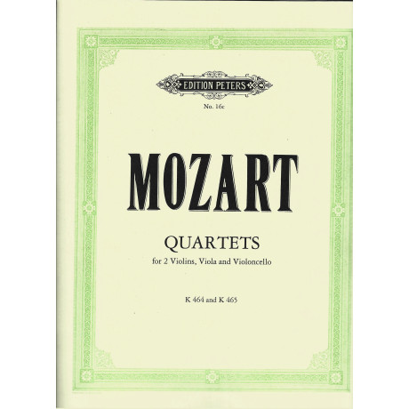 Mozart -  Quartetto per Archi K 464 e K 465