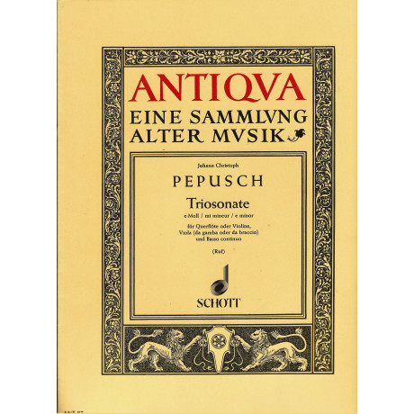 Pepusch - Trio Sonata in Mi Minore per Flauto o Violino Viola da Gamba e Basso Continuo
