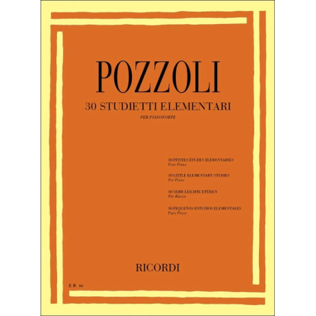 Ettore Pozzoli - 30 Studietti elementari