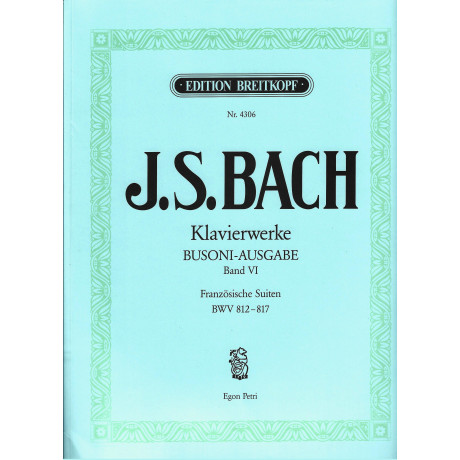 Bach/Busoni - Suites Francesi Per Pianoforte