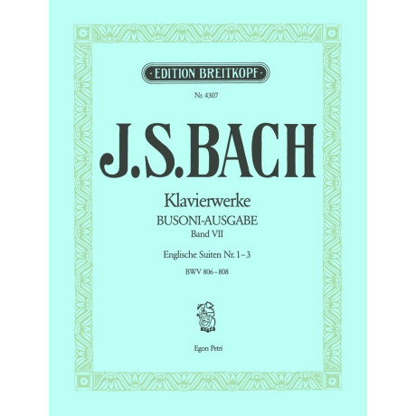 Bach/Busoni - Suites Inglesi Vol. 1 Pianoforte