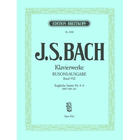 Bach/Busoni - Suites Inglesi Vol. 2 Pianoforte