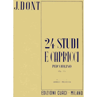 Jakob Dont - 24 Studi e capricci per violino op. 35