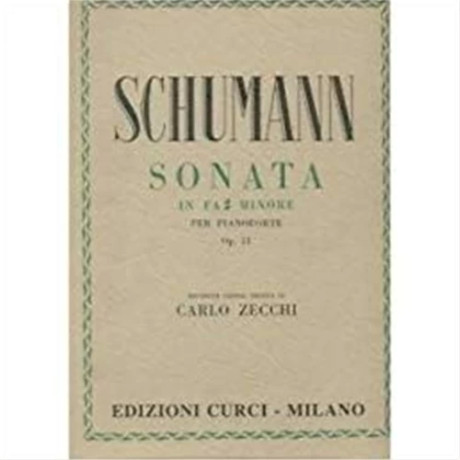Schumann - Sonata in Fa Diesis Minore Op.11 per Pianoforte