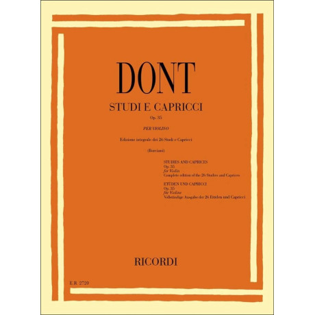 Dont - Studi e capricci per violino op. 35
