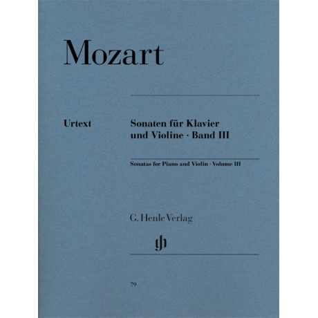 Wolfgang Amadeus Mozart - Sonatas for Piano and Violin - Volume 3