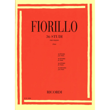 Federigo Fiorillo - 36 Studi (Capricci) per violino