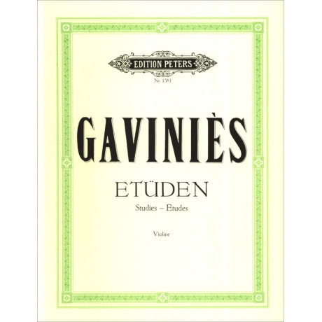 Pierre Gaviniès - Studies (Matinée) for Violin