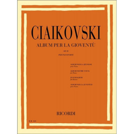 Ciaikovski - Album per la Gioventù Op.39 per Pianoforte